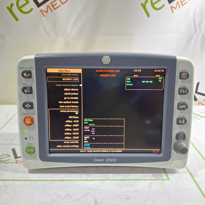 GE Healthcare Dash 2500 Patient Monitor
