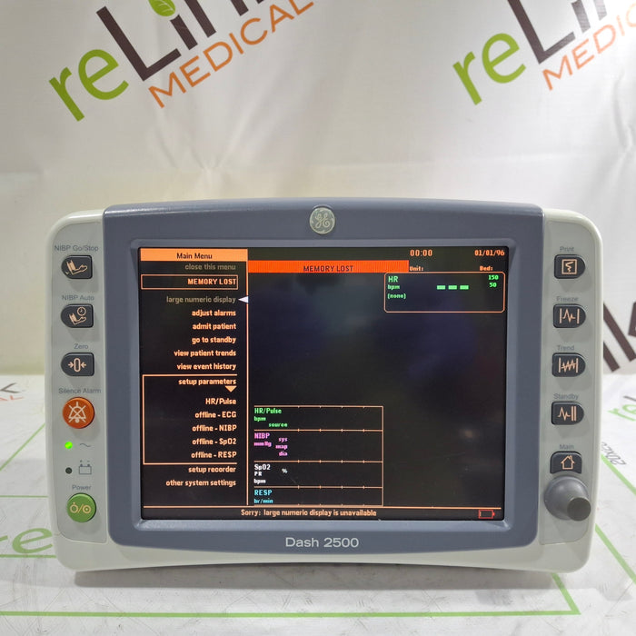 GE Healthcare Dash 2500 Patient Monitor