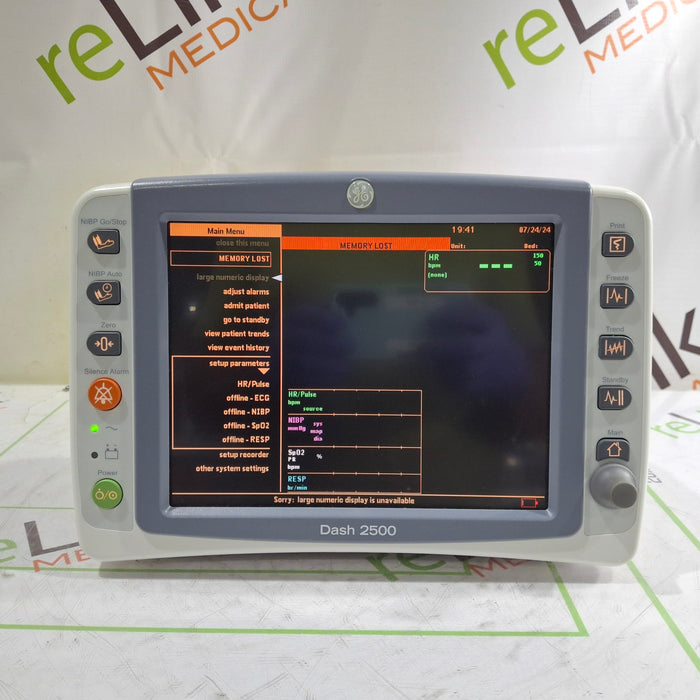 GE Healthcare Dash 2500 Patient Monitor