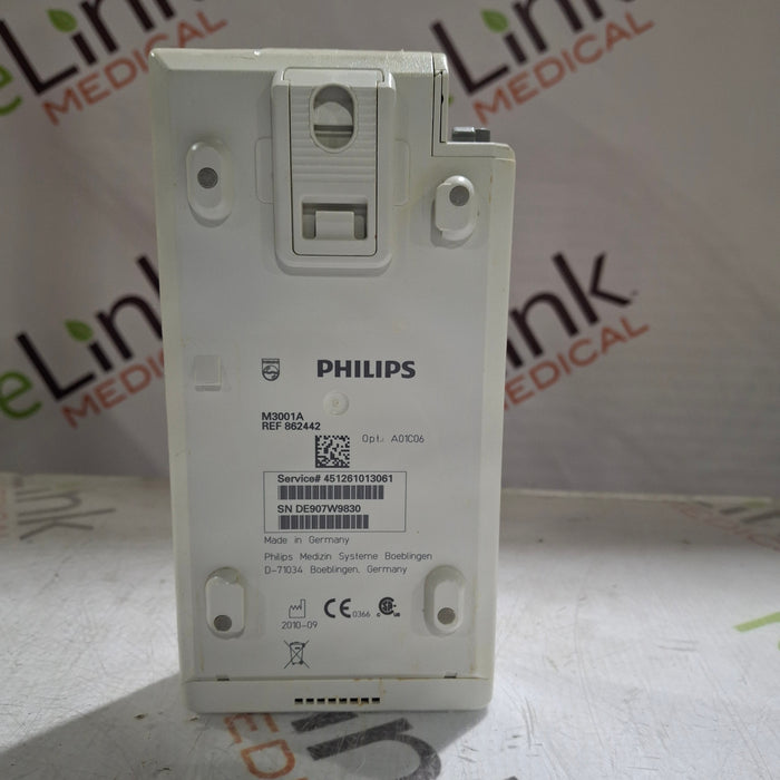 Philips M3001A-A01C06 Fast SpO2, NIBP, ECG, Temp, IBP MMS Module