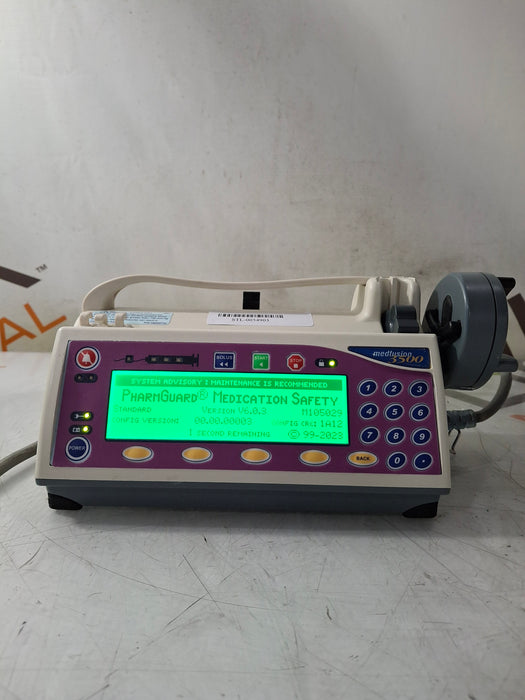 Smiths Medical Medfusion 3500 Version 6 Syringe Infusion Pump