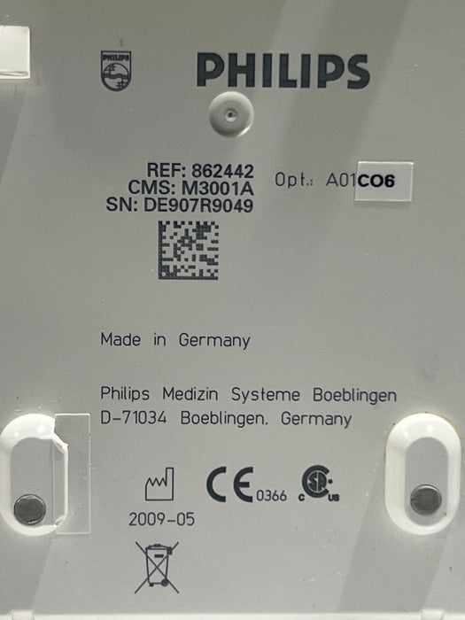 Philips M3001A-A01C06 Fast SpO2, NIBP, ECG, Temp, IBP MMS Module