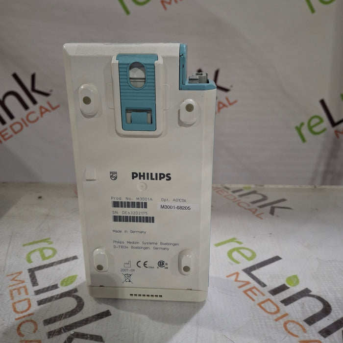 Philips M3001A-A01C06 Fast SpO2, NIBP, ECG, Temp, IBP MMS Module