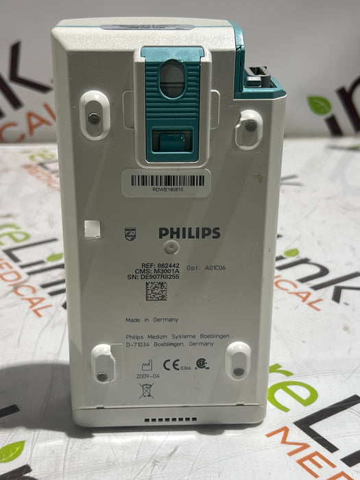 Philips M3001A-A01C06 Fast SpO2, NIBP, ECG, Temp, IBP MMS Module