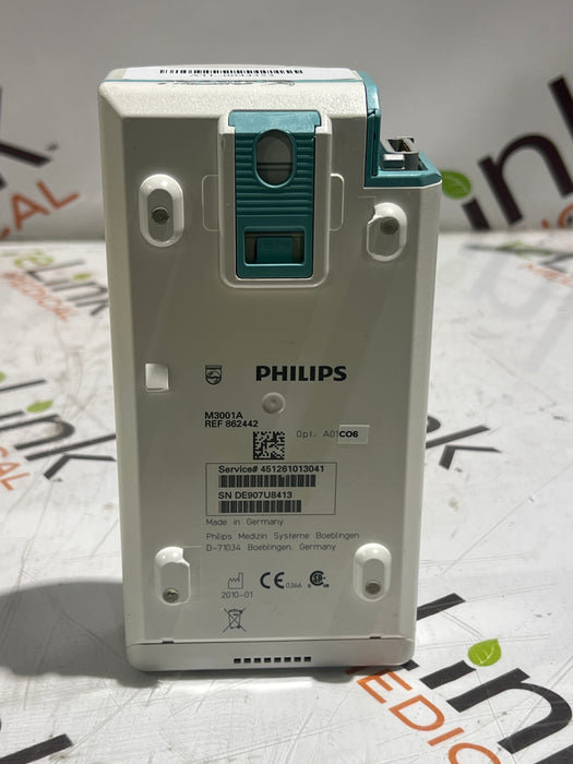 Philips M3001A-A01C06 Fast SpO2, NIBP, ECG, Temp, IBP MMS Module