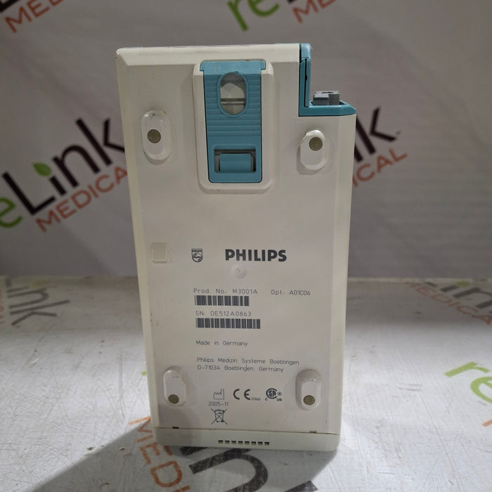 Philips M3001A-A01C06 Fast SpO2, NIBP, ECG, Temp, IBP MMS Module