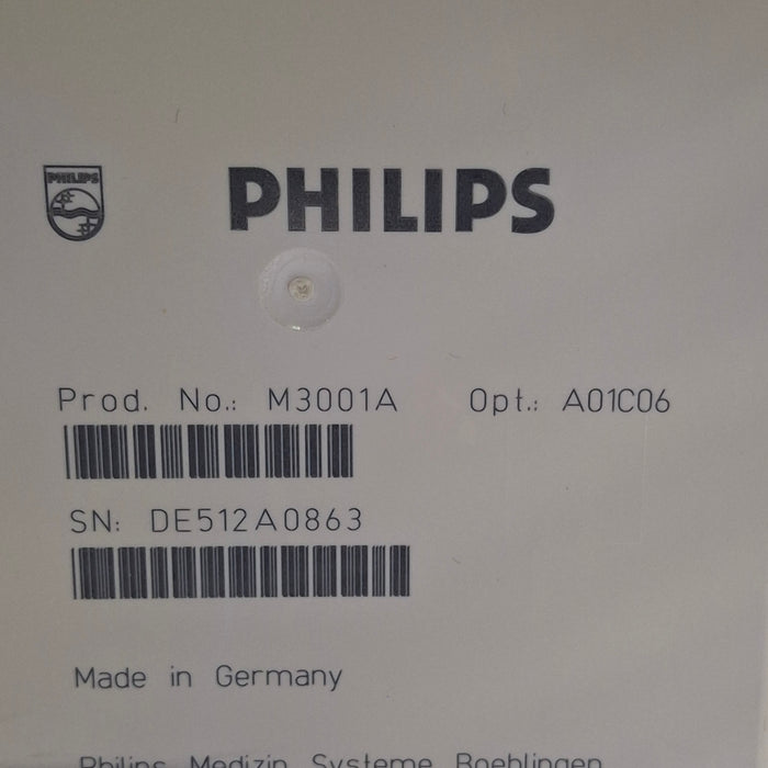 Philips M3001A-A01C06 Fast SpO2, NIBP, ECG, Temp, IBP MMS Module