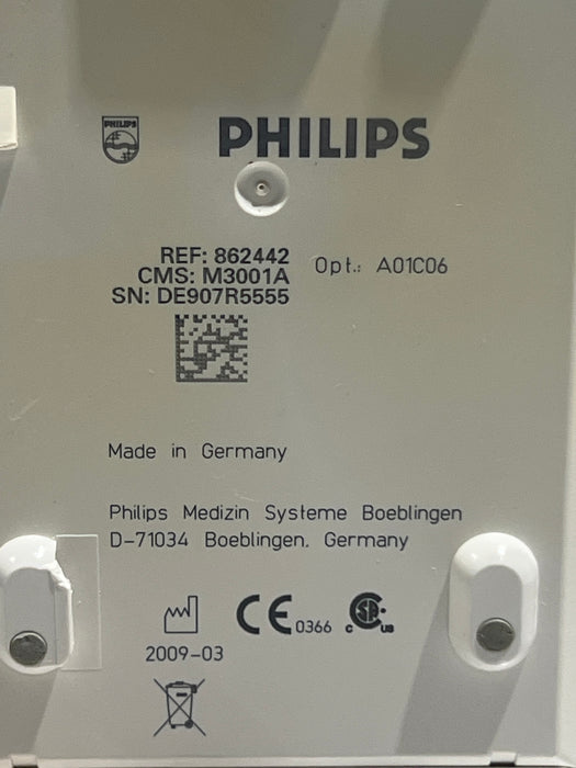 Philips M3001A-A01C06 Fast SpO2, NIBP, ECG, Temp, IBP MMS Module