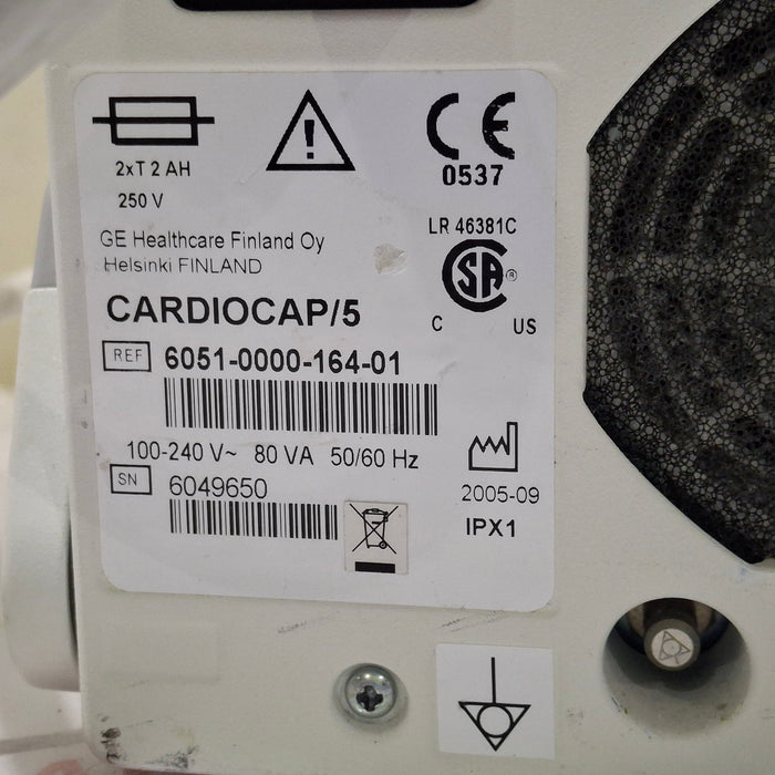 Datex-Ohmeda Cardiocap 5 Anesthesia Monitor