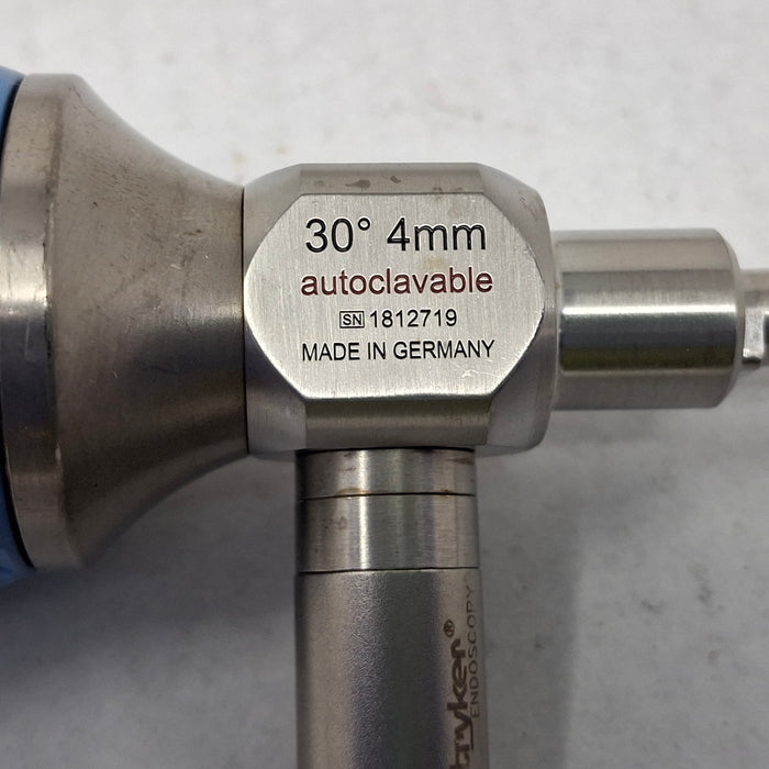 Stryker 502-904-030 4mm 30° Precision Ideal Eyes HD Autoclavable Arthroscope