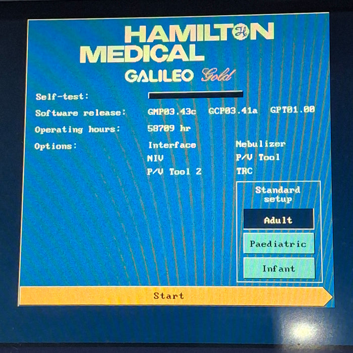 Hamilton Medical Inc Galileo Gold Ventilator