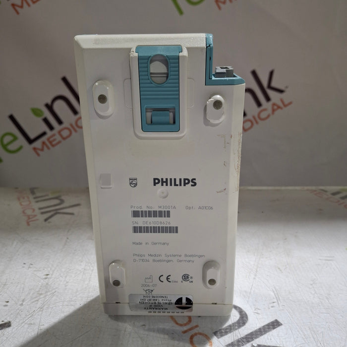 Philips M3001A-A01C06 Fast SpO2, NIBP, ECG, Temp, IBP MMS Module