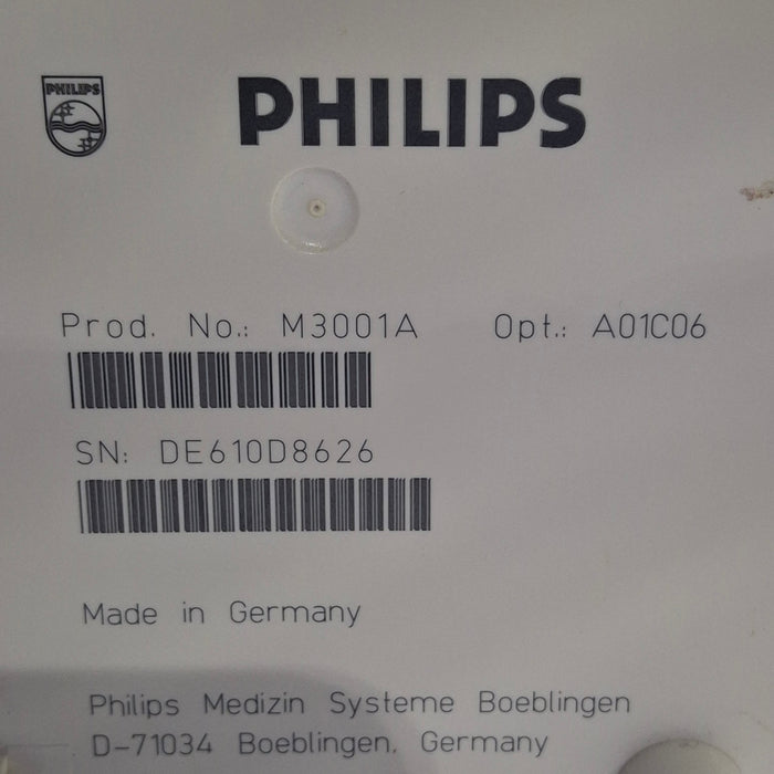 Philips M3001A-A01C06 Fast SpO2, NIBP, ECG, Temp, IBP MMS Module
