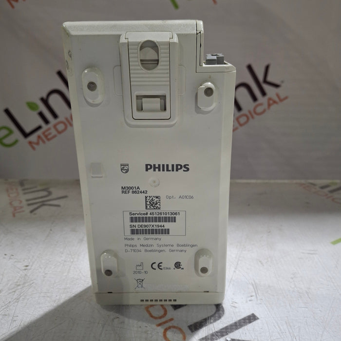 Philips M3001A-A01C06 Fast SpO2, NIBP, ECG, Temp, IBP MMS Module