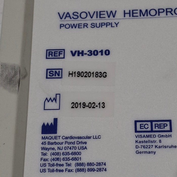 Maquet Vasoview Hemopro Power Supply