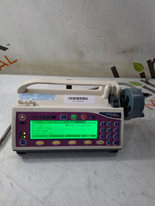Smiths Medical Medfusion 3500 Version 6 Syringe Infusion Pump