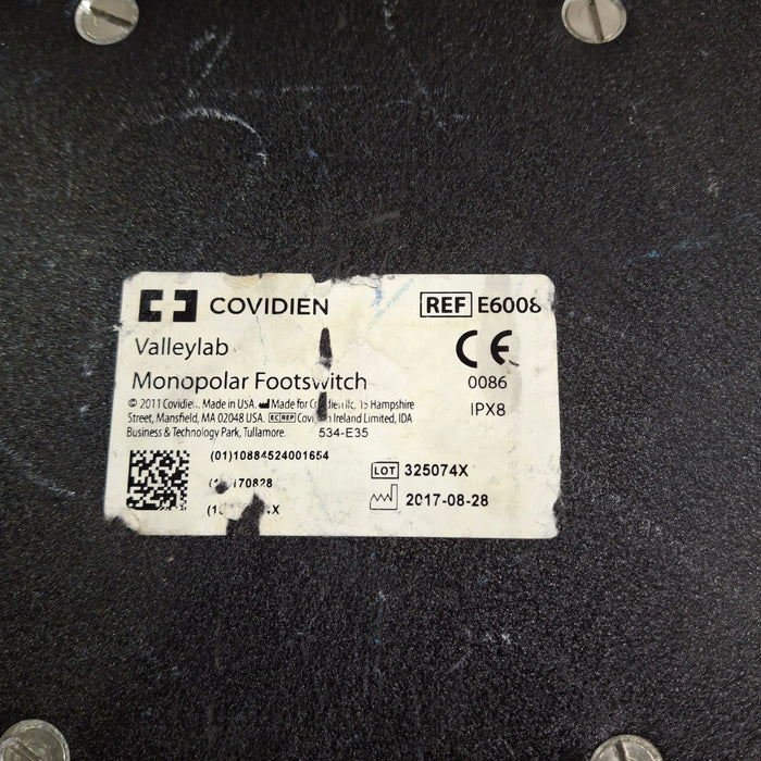Valleylab E6008 Monopolar Electrosurgical Footswitch