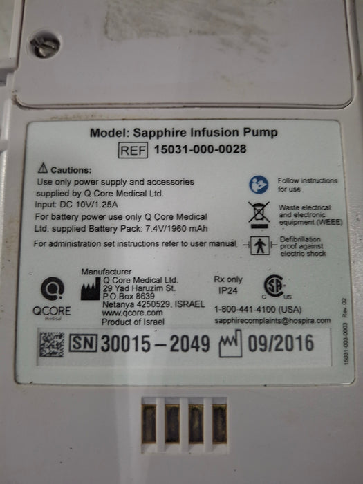 QCore Medical Sapphire Multi-Therapy Infusion Pump