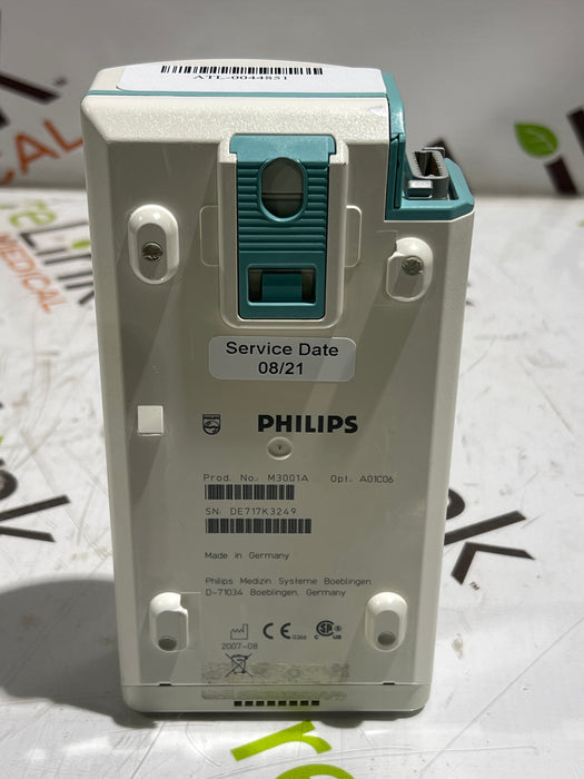 Philips M3001A-A01C06 Fast SpO2, NIBP, ECG, Temp, IBP MMS Module