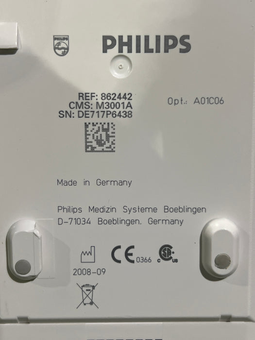 Philips M3001A-A01C06 Fast SpO2, NIBP, ECG, Temp, IBP MMS Module