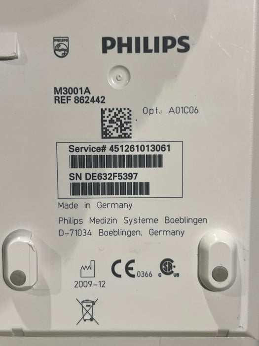 Philips M3001A-A01C06 Fast SpO2, NIBP, ECG, Temp, IBP MMS Module