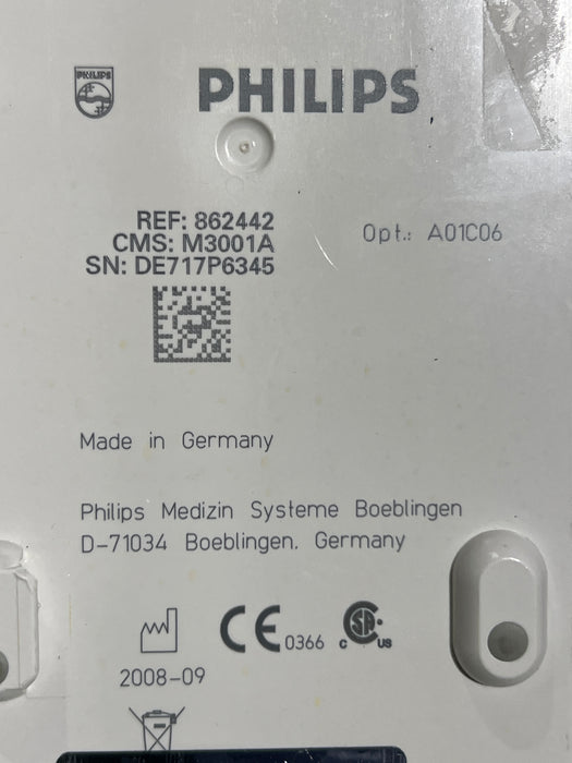Philips M3001A-A01C06 Fast SpO2, NIBP, ECG, Temp, IBP MMS Module