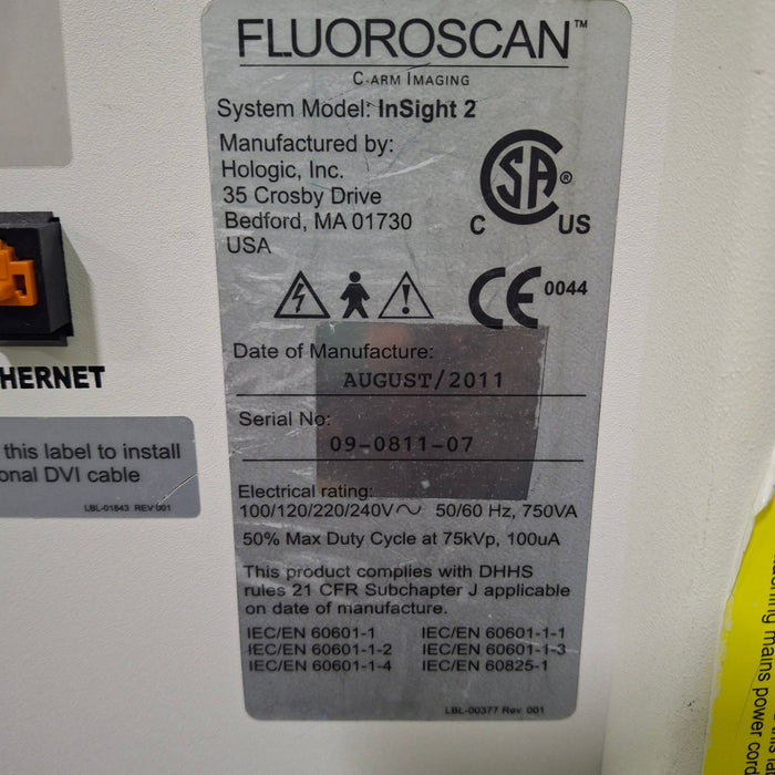 Hologic, Inc. Fluoroscan InSight 2 C-Arm