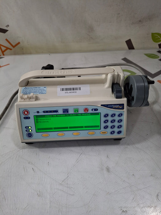 Smiths Medical Medfusion 3500 Version 4 Syringe Infusion Pump