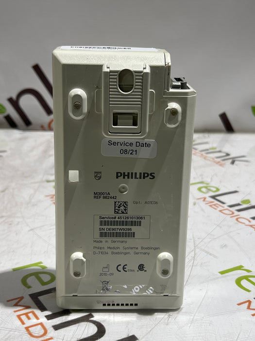 Philips M3001A-A01C06 Fast SpO2, NIBP, ECG, Temp, IBP MMS Module