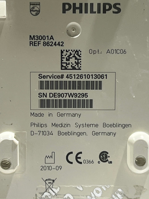 Philips M3001A-A01C06 Fast SpO2, NIBP, ECG, Temp, IBP MMS Module