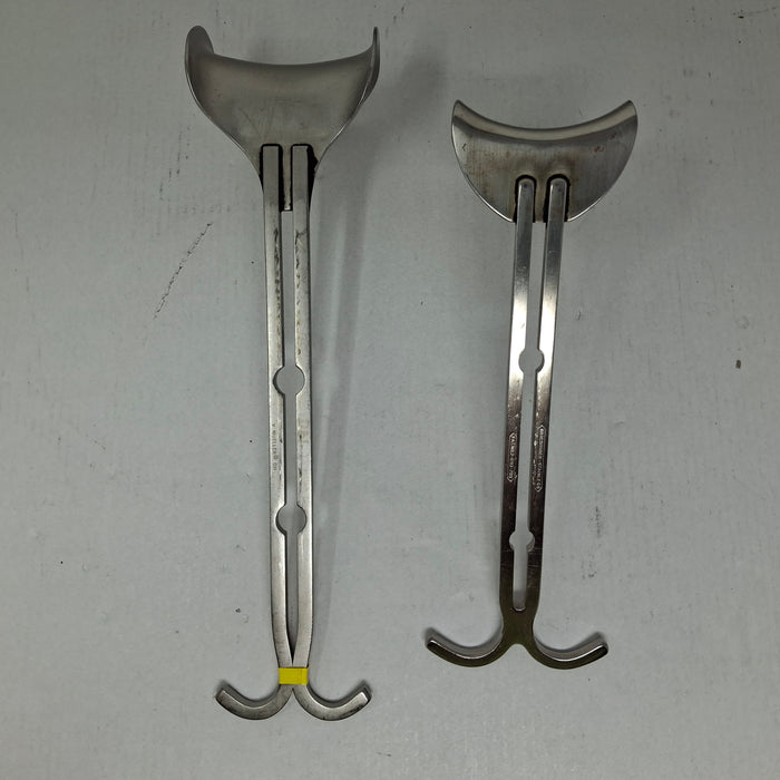 V. Mueller Upper Hand Surgical Retractor Table Posts and Horizontal Post Set