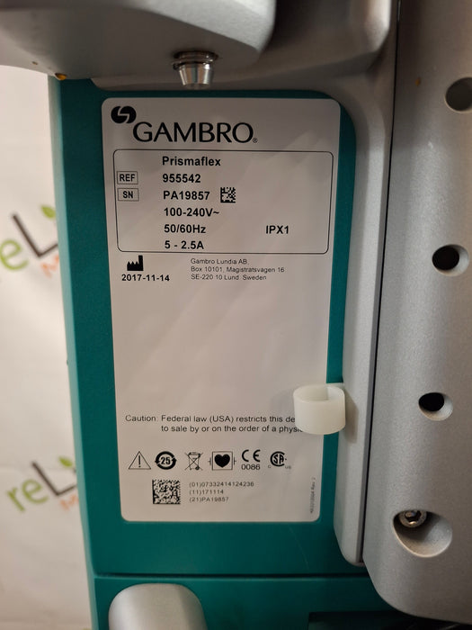 Gambro Prismaflex Dialysis Machine