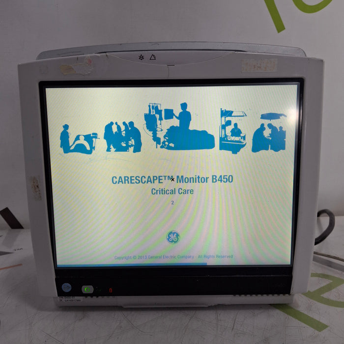 GE Healthcare Carescape B450 Critical Care Patient Monitor