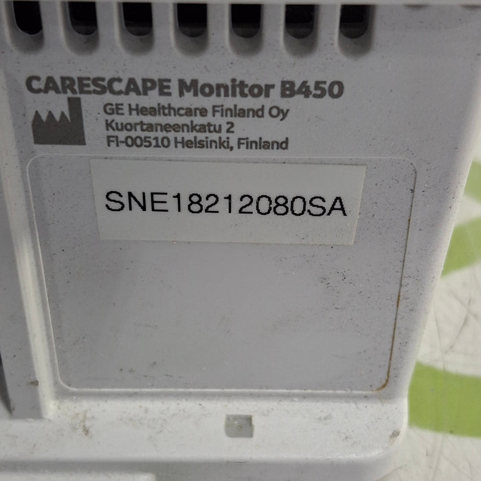 GE Healthcare Carescape B450 Critical Care Patient Monitor