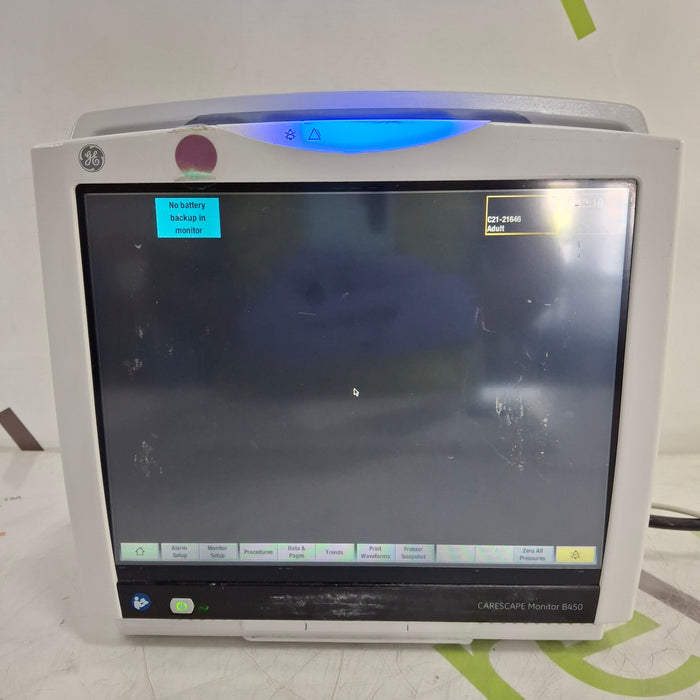 GE Healthcare Carescape B450 Critical Care Patient Monitor