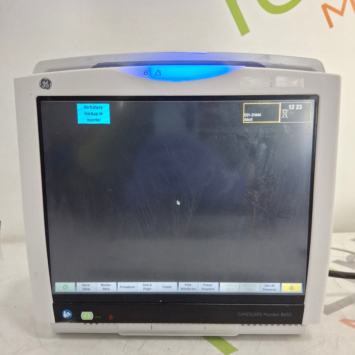 GE Healthcare Carescape B450 Critical Care Patient Monitor