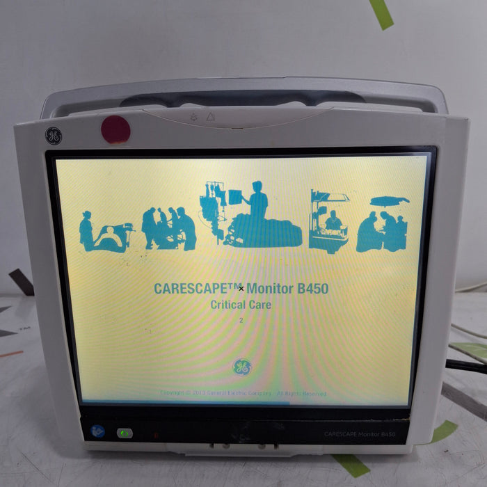 GE Healthcare Carescape B450 Critical Care Patient Monitor