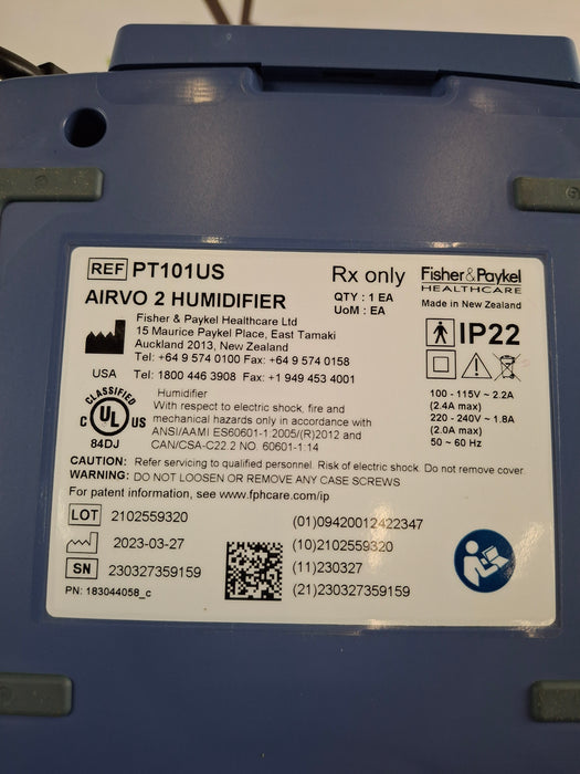 Fisher & Paykel Airvo 2 Humidified High Flow Therapy Unit
