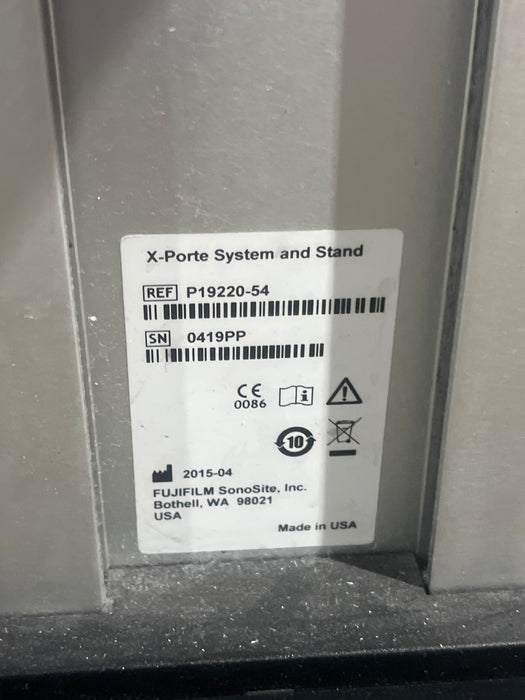 Sonosite X-Porte Mobile Cart w/ Control Panel