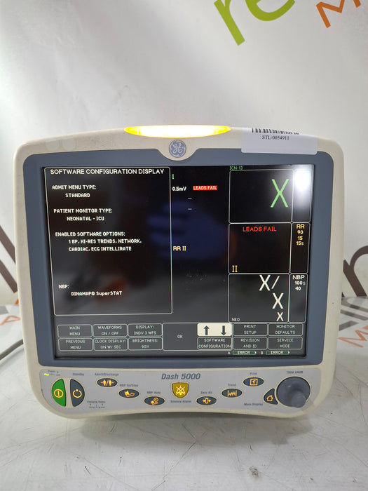 GE Healthcare Dash 5000 - GE/Nellcor SpO2 Patient Monitor