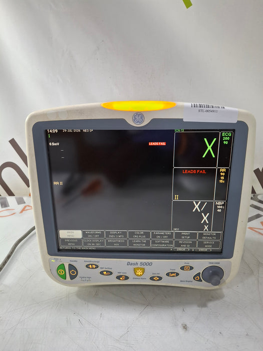 GE Healthcare Dash 5000 - GE/Nellcor SpO2 Patient Monitor