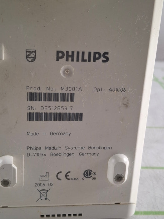 Philips M3001A-A01C06 Fast SpO2, NIBP, ECG, Temp, IBP MMS Module
