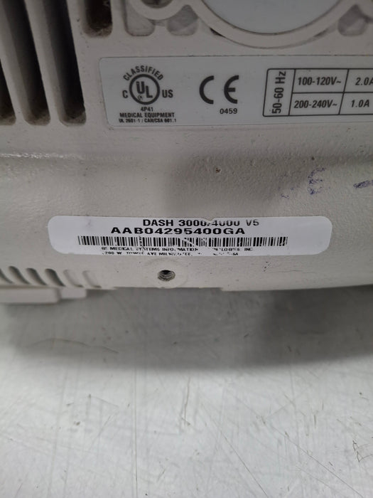 GE Healthcare Dash 4000 - Masimo SpO2 Patient Monitor