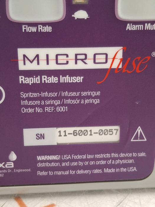 Baxa Corporation MicroFuse Rapid Rate Syringe Infuser Pump