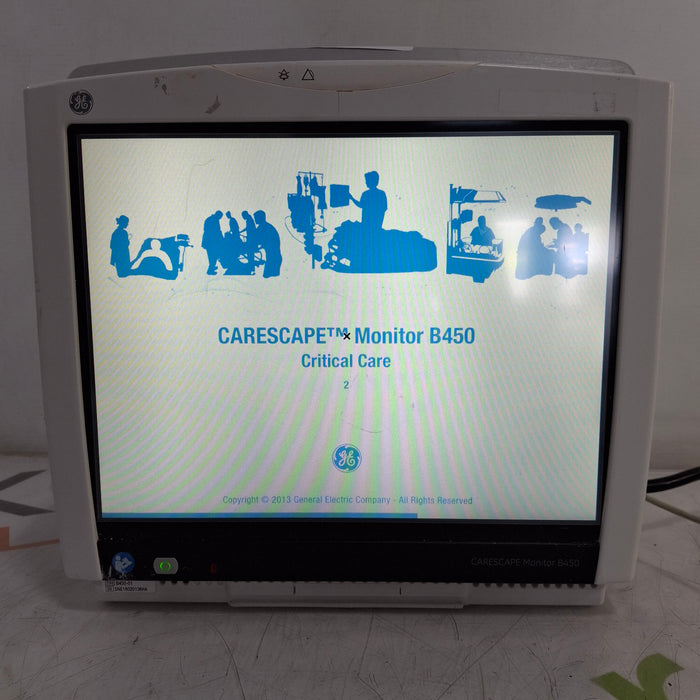 GE Healthcare Carescape B450 Critical Care Patient Monitor
