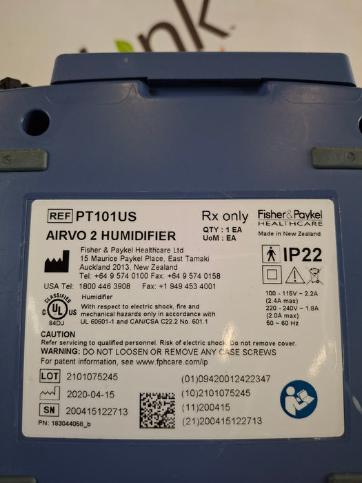 Fisher & Paykel Airvo 2 Humidified High Flow Therapy Unit