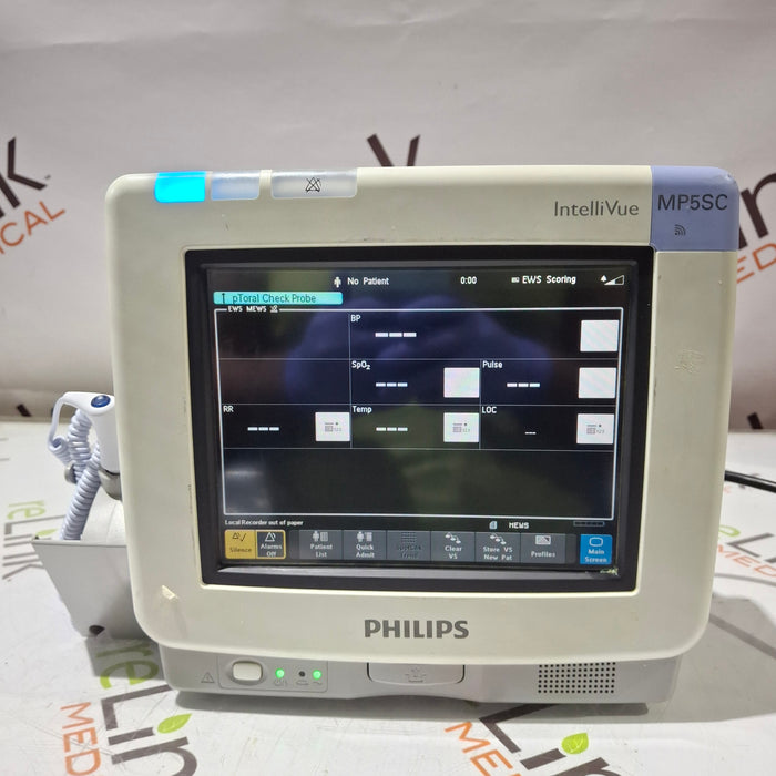 Philips IntelliVue MP5SC Fast SpO2, NIBP Spot Check Monitor