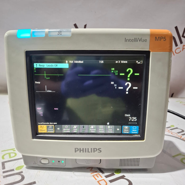 Philips Intellivue MP5 - ECG, Fast SpO2, NIBP, CO2 Patient Monitor