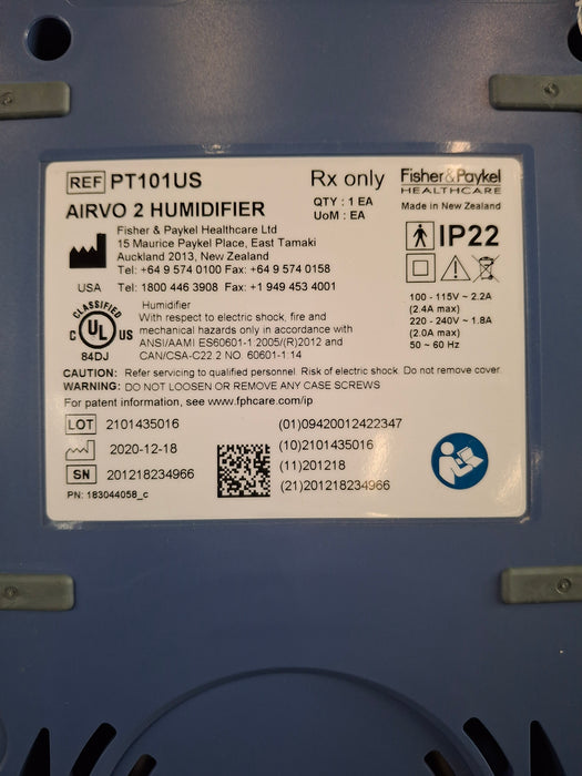 Fisher & Paykel Airvo 2 Humidified High Flow Therapy Unit