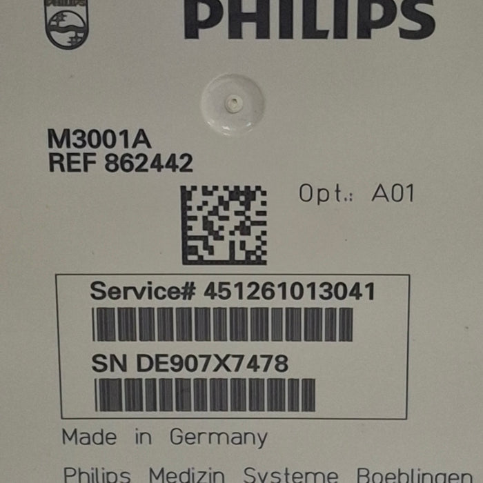 Philips M3001A-A01 Fast SpO2, NIBP, ECG MMS Module